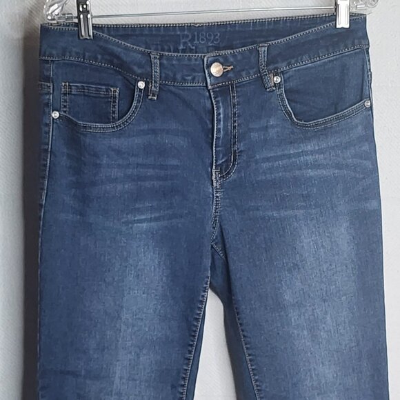 R1893 Sears Roebuck Co Medium Wash Cotton Poly Viscose Span Stretch Jean Size 12 - Picture 2 of 16